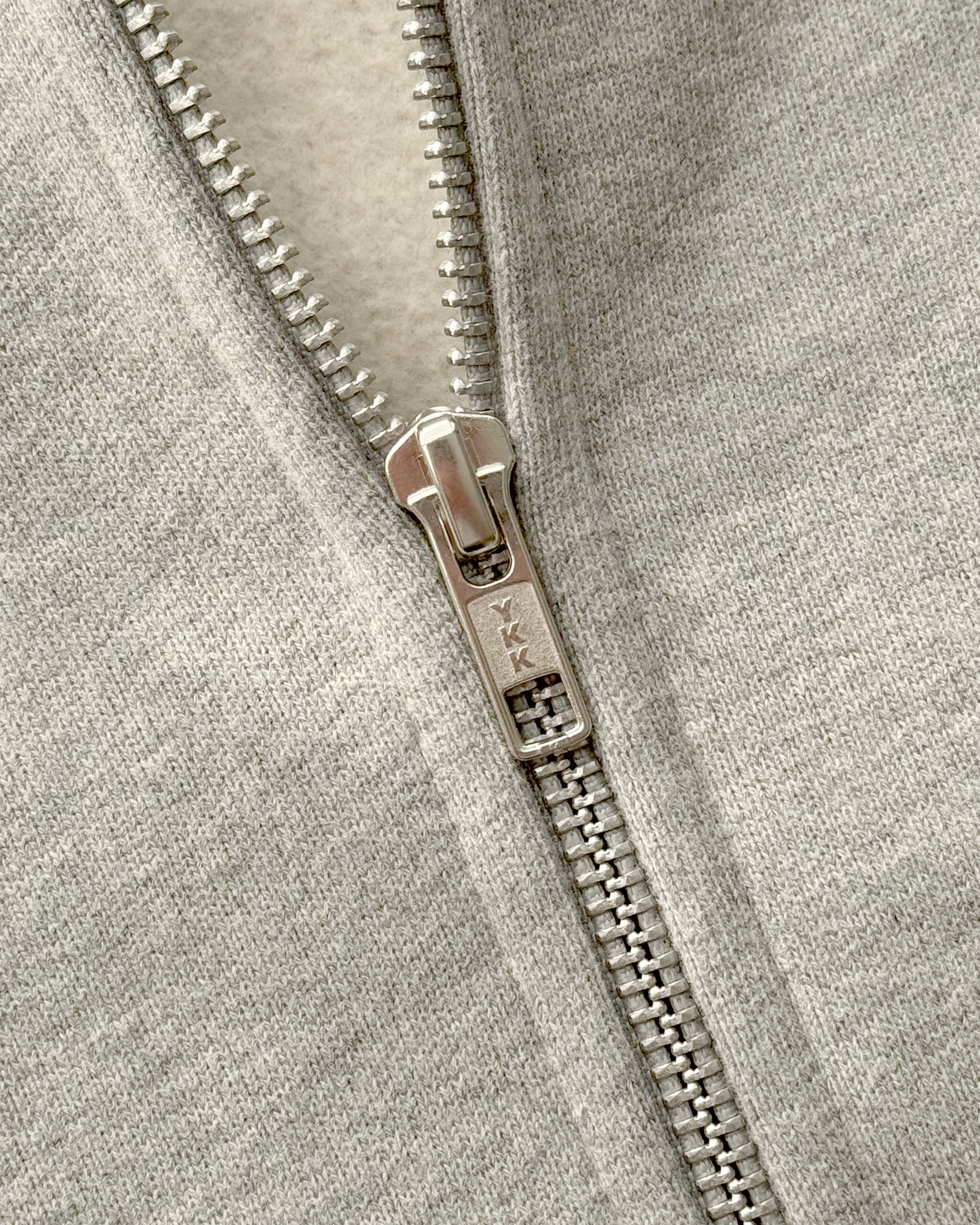 ZIP UP - MELANGE GREY